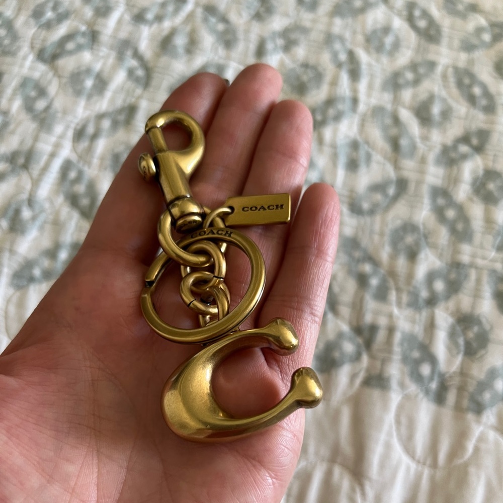 Coach Brass C Charm